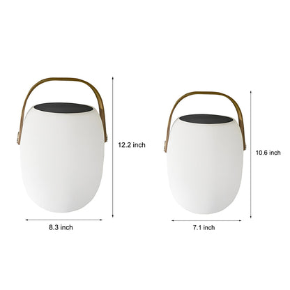 Lámpara solar de exterior con asa