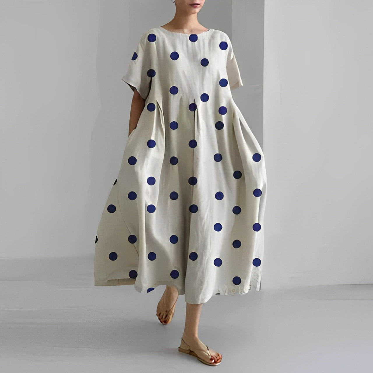 Daisy - Vestido Maxi Suelto Retro de Gran Balanceo