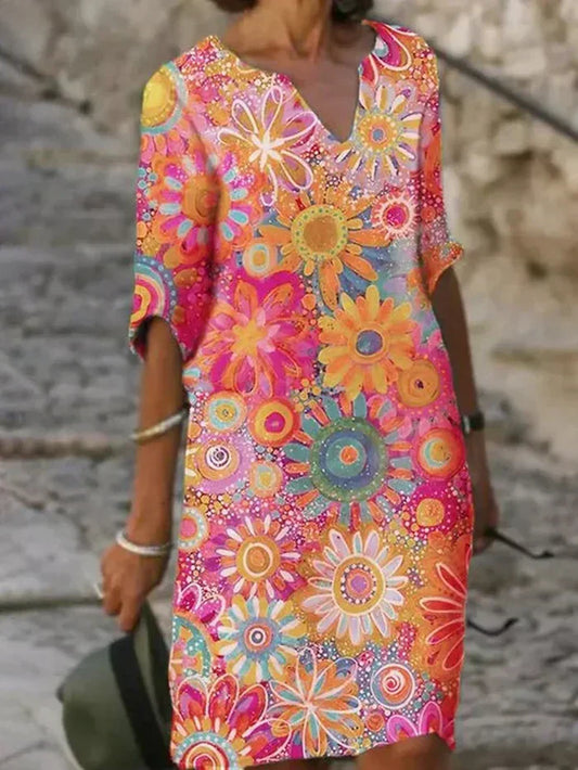 Betty | Vestido Floral Colorido