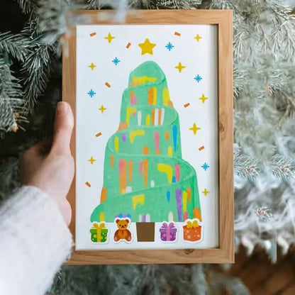 Kit artistico con raschietto magico: crea immagini da grattare senza sporcare per bambini creativi 