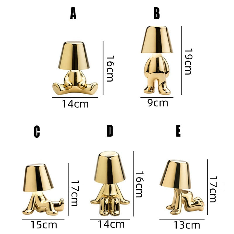 Lámpara de mesa moderna luz de acento recargable