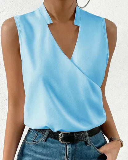 Shiela | Blusa Cruzada Suelta Casual