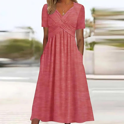 Carmen | Vestido midi con cobertura para el vientre
