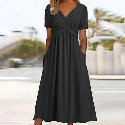 Carmen | Vestido midi con cobertura para el vientre