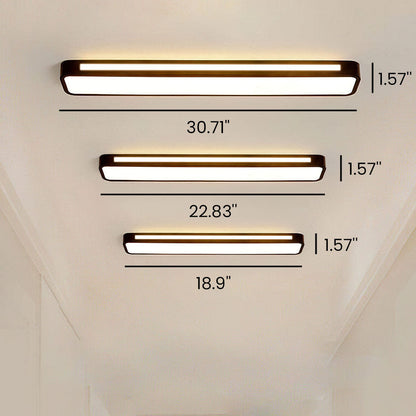 Lámpara de techo LED larga minimalista nórdica
