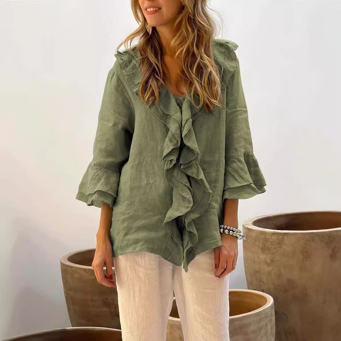 Talia | Casual Ruffle Blouse