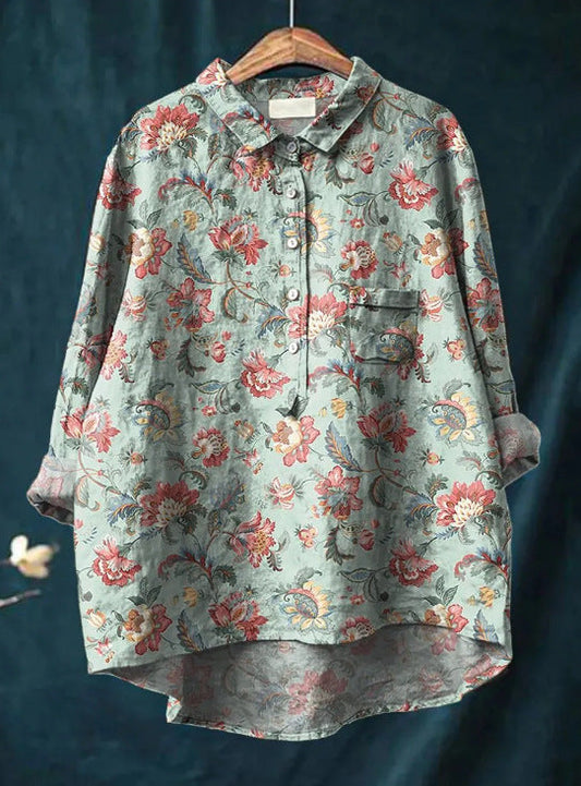 Abby | Cozy Floral Blouse