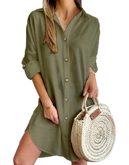 Yancy | Vestido Camisa Abotonado