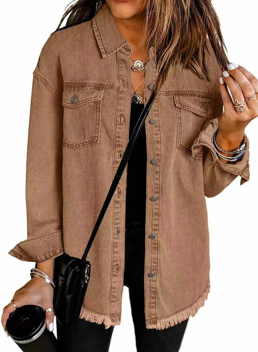 Kinsley | Chaqueta de mezclilla urbana suave