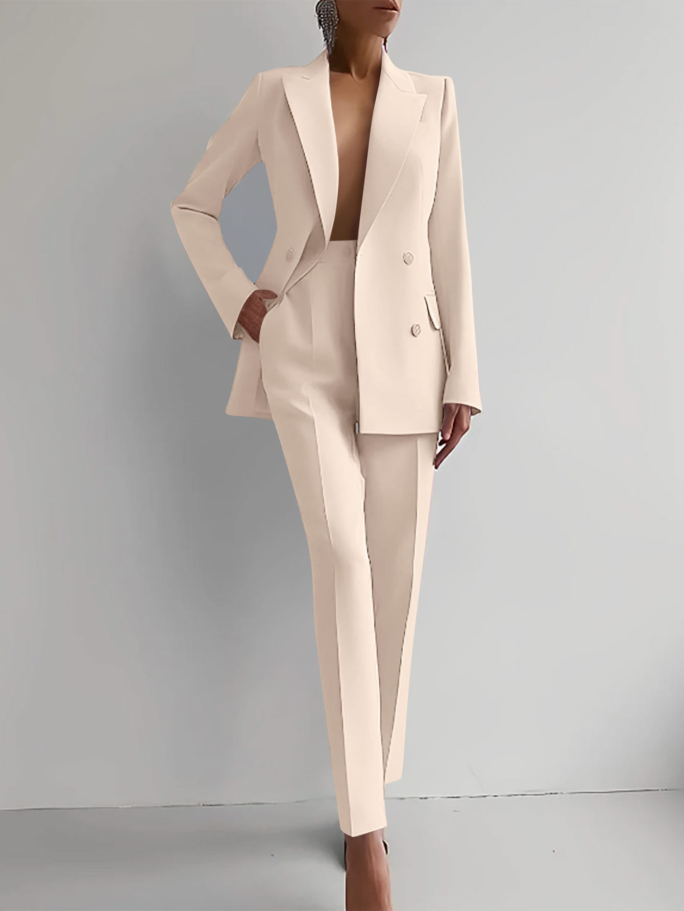 Stylish Elegant Tailored Suit Set for Women