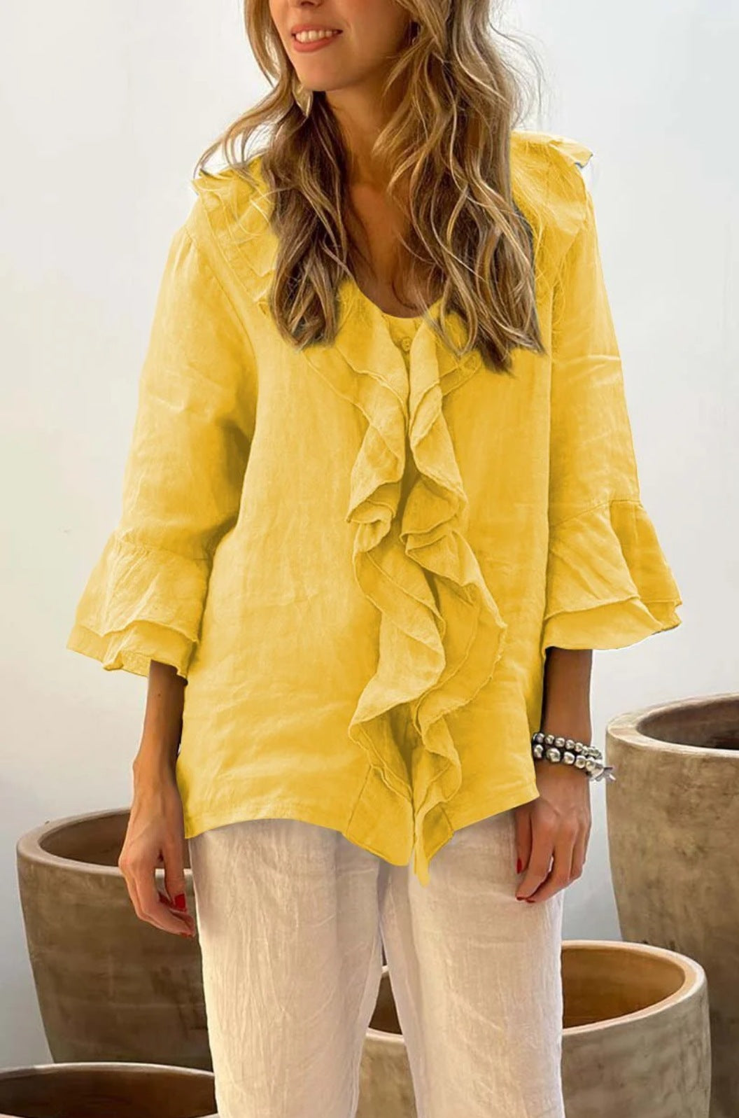 Talia | Casual Ruffle Blouse