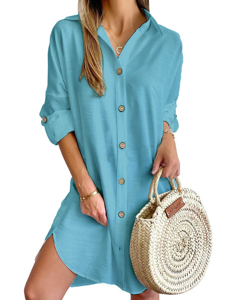 Yancy | Vestido Camisa Abotonado