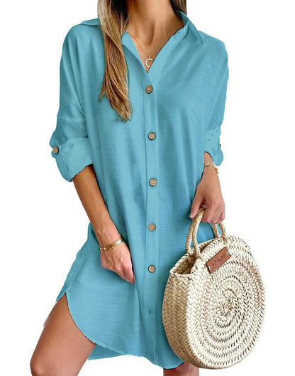 Yancy | Vestido Camisa Abotonado