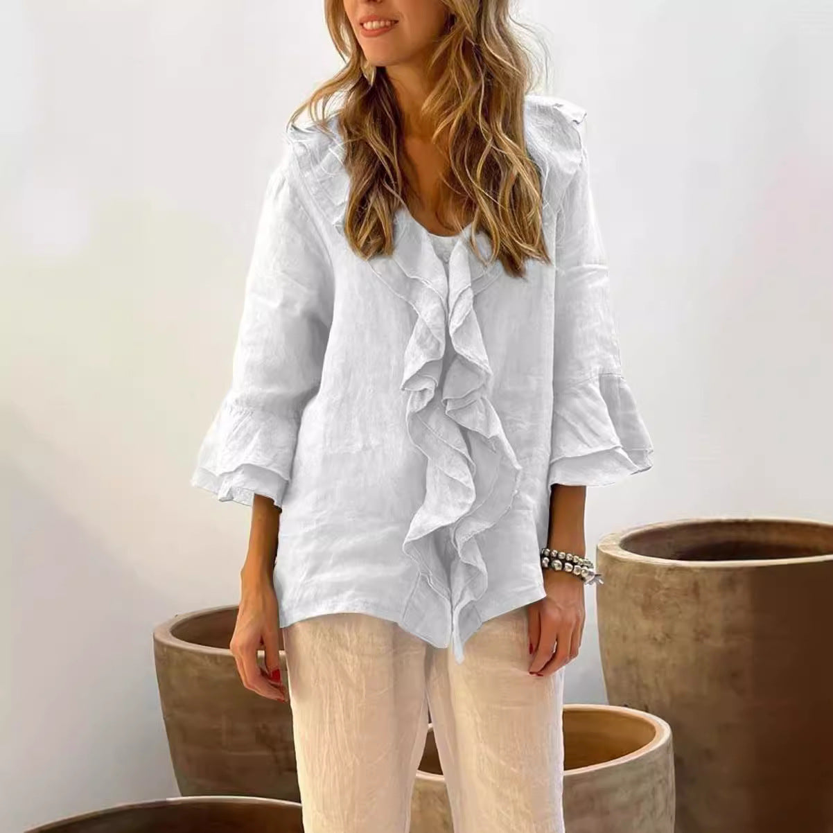 Talia | Casual Ruffle Blouse