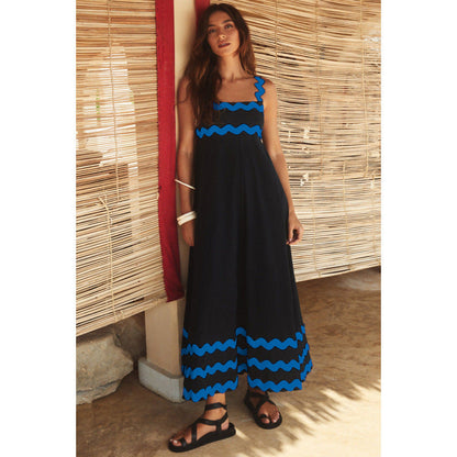 Jovie - Vestido suelto sin mangas con estampado floral