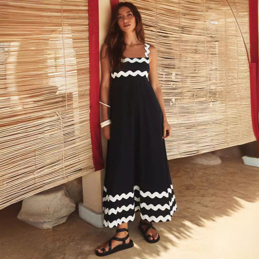 Jovie - Vestido suelto sin mangas con estampado floral