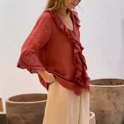 Talia | Casual Ruffle Blouse