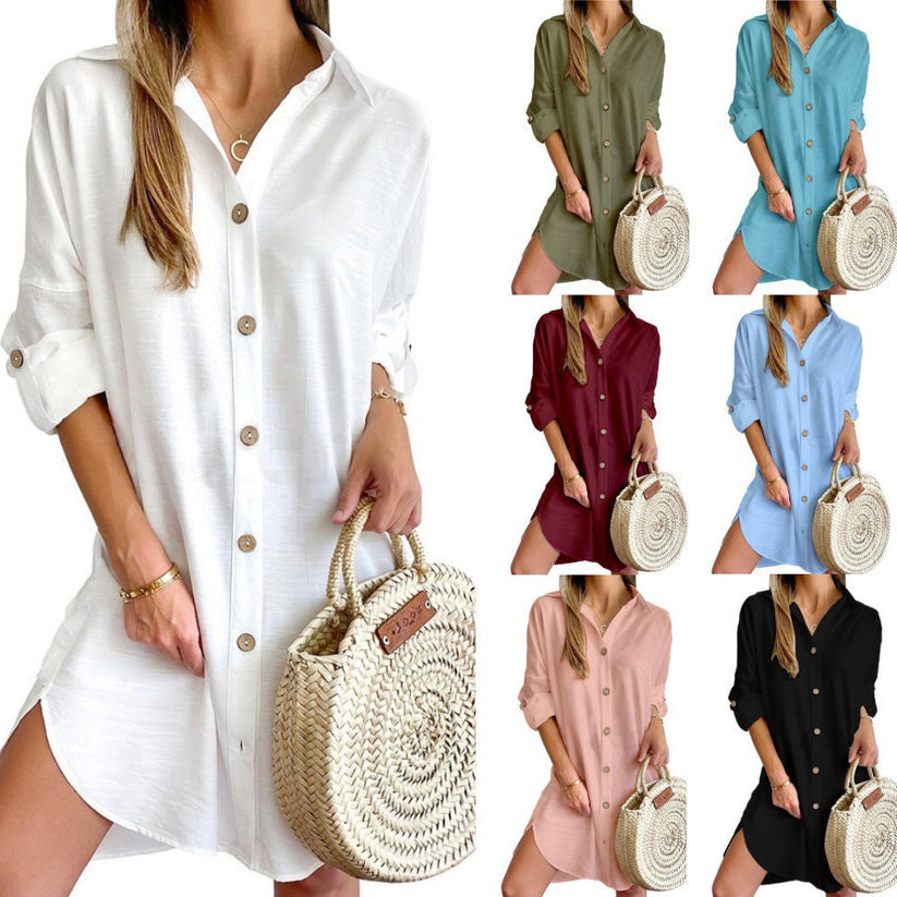 Yancy | Vestido Camisa Abotonado