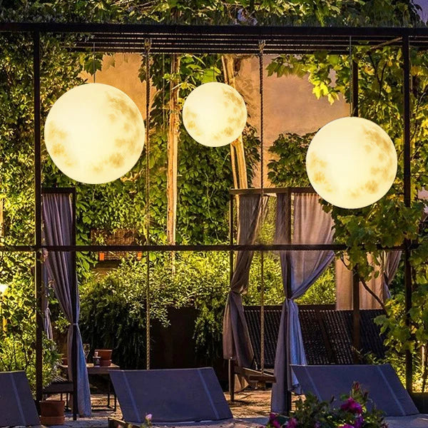 Luz de jardín colgante con globo LED para exteriores