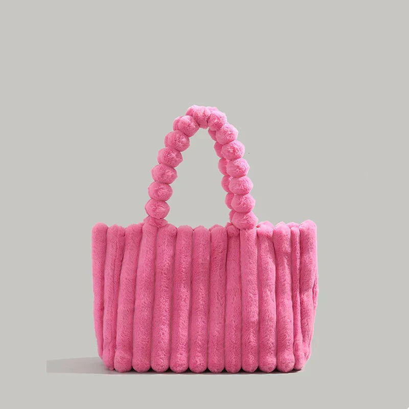 Borsa a mano in peluche Mila