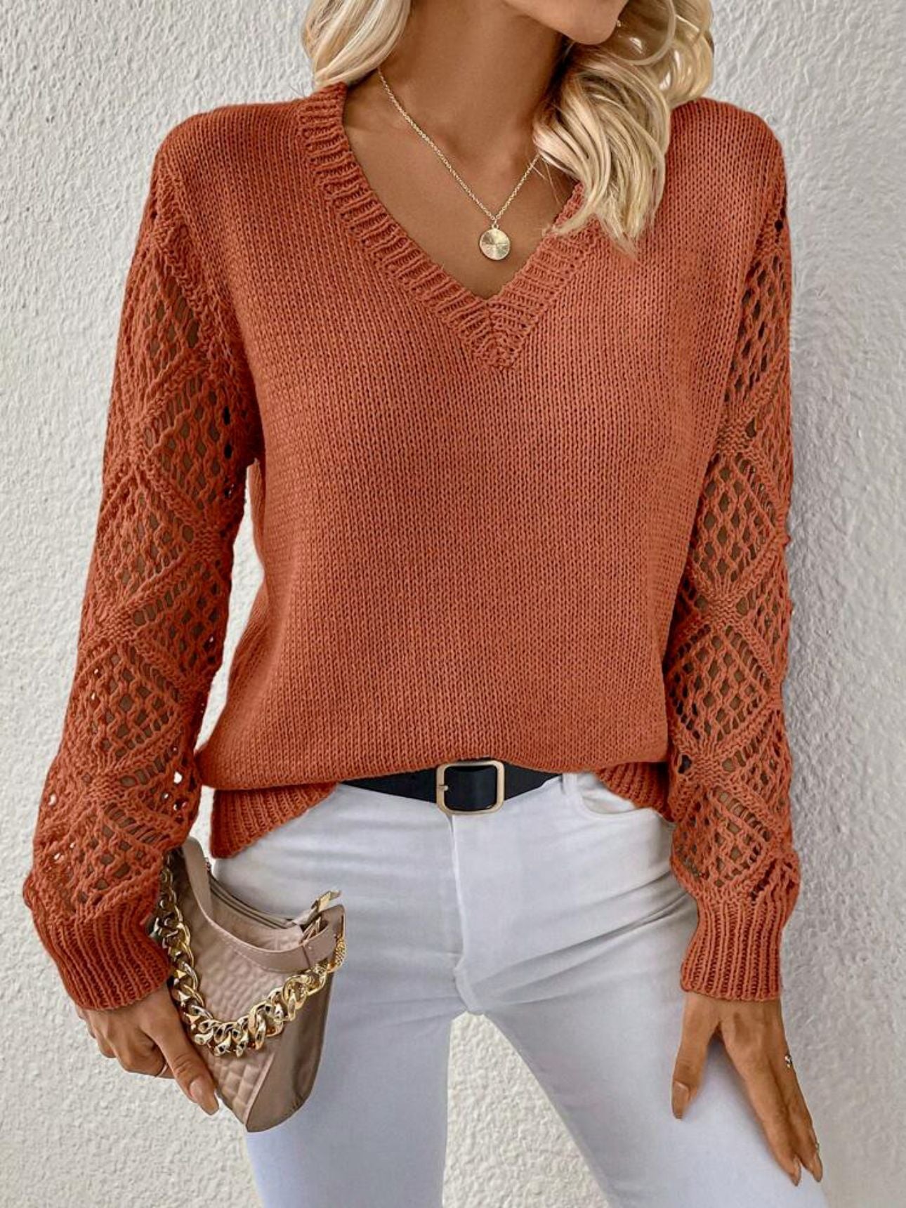 Elizabeth | Suéter suave con cuello en V