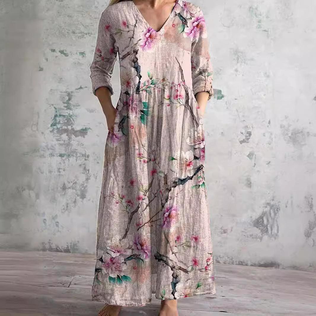 Moira | Vestido Maxi Floral Atemporal