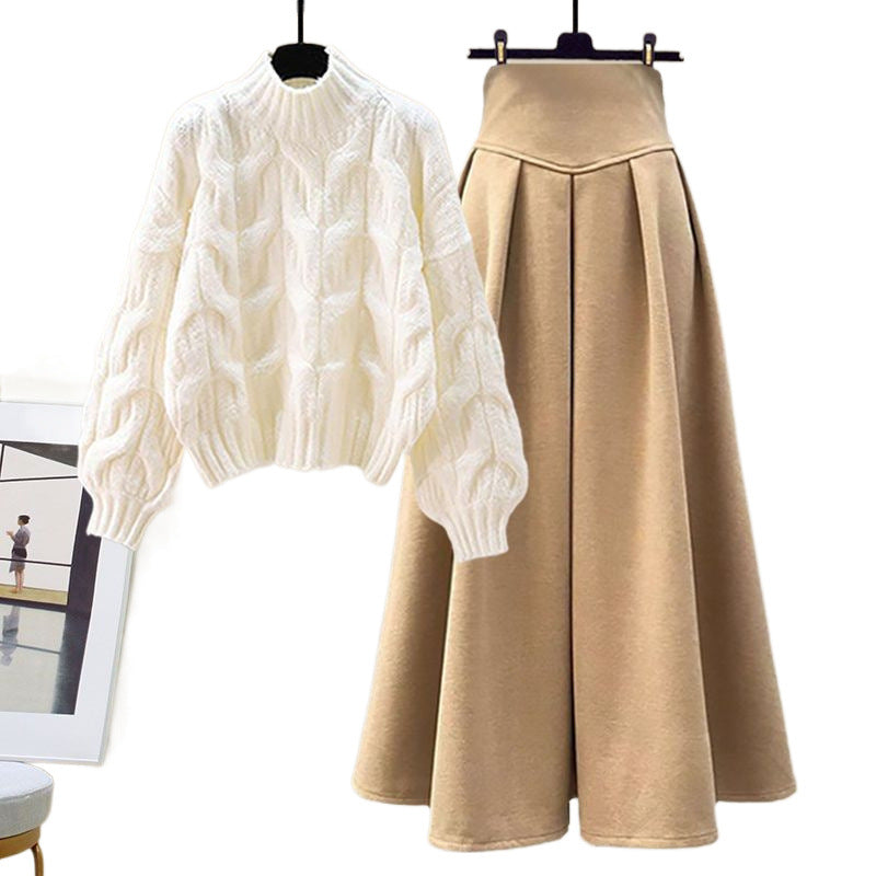 Rubab - Conjunto de Suéter y Falda de Punto – Acogedor y Elegante