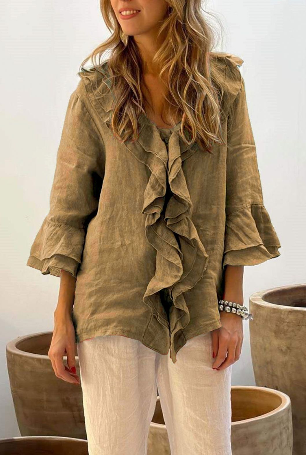 Talia | Casual Ruffle Blouse