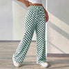 Pantalones de cintura elástica con cordón y corte relajado