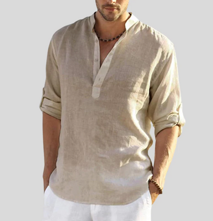 Camisa de lino para hombre Renée comodidad y estilo de verano
