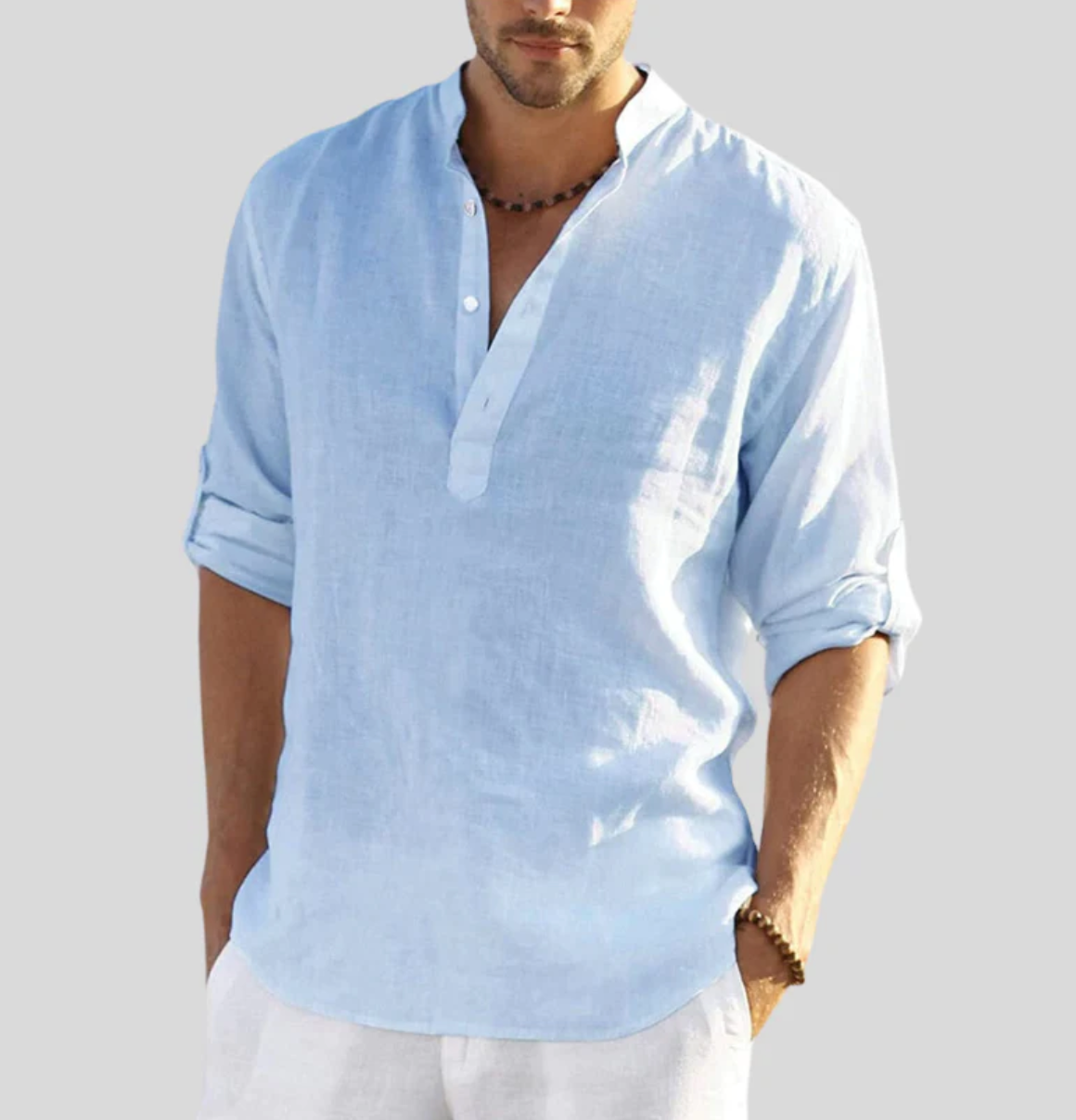Camisa de lino para hombre Renée comodidad y estilo de verano