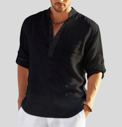 Camisa de lino para hombre Renée comodidad y estilo de verano
