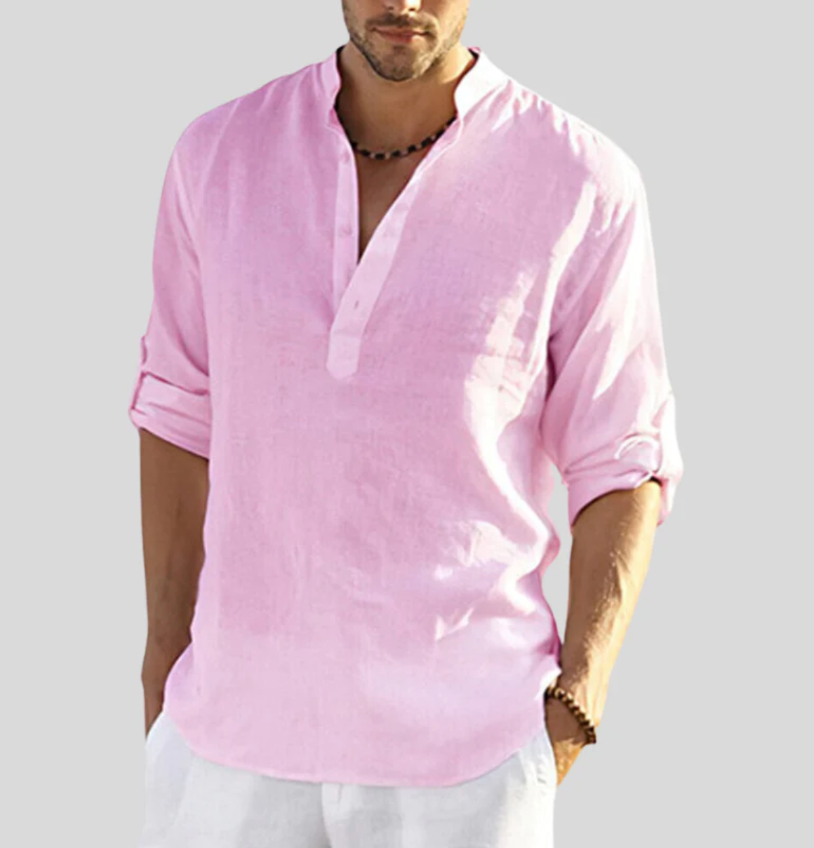 Camisa de lino para hombre Renée comodidad y estilo de verano