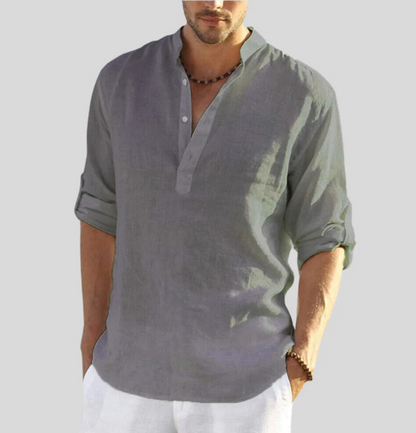 Camisa de lino para hombre Renée comodidad y estilo de verano