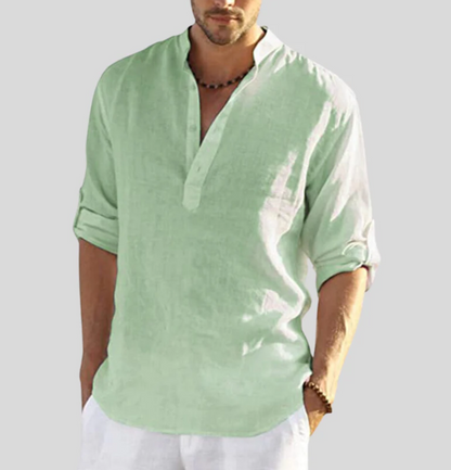 Camisa de lino para hombre Renée comodidad y estilo de verano