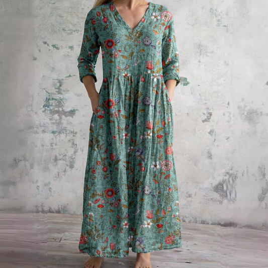 Moira | Vestido Maxi Floral Atemporal