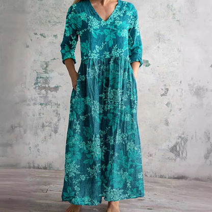 Moira | Vestido Maxi Floral Atemporal