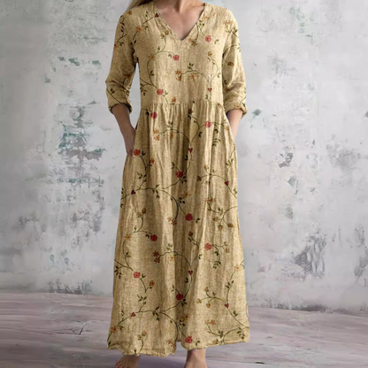 Moira | Vestido Maxi Floral Atemporal