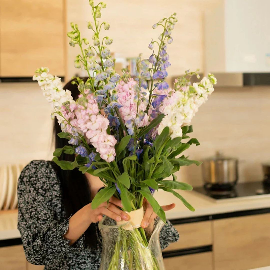 Organizador de flores perfectamente organizado