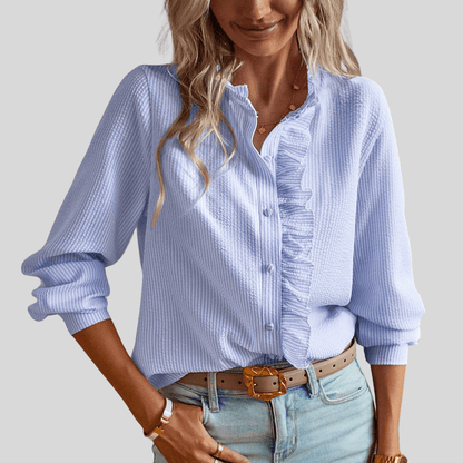 Alina | Blusa elegante con volantes