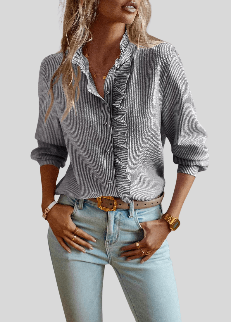Alina | Blusa elegante con volantes