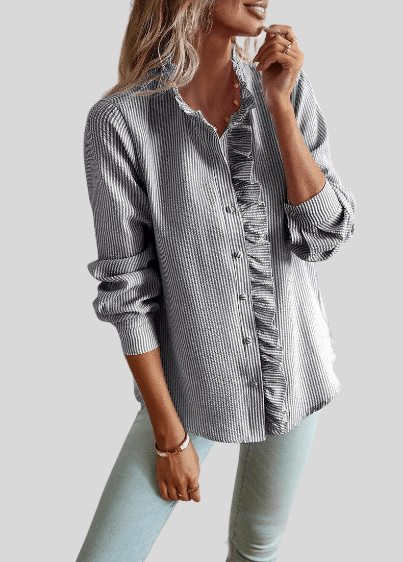 Alina | Blusa elegante con volantes