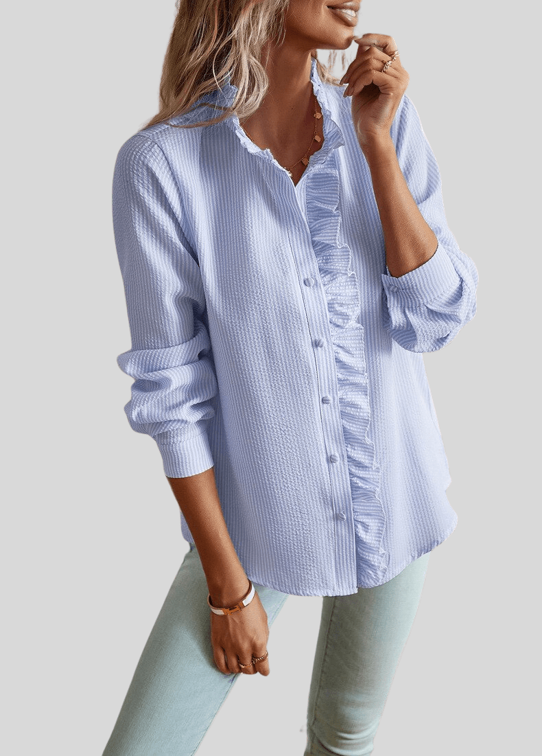 Alina | Blusa elegante con volantes