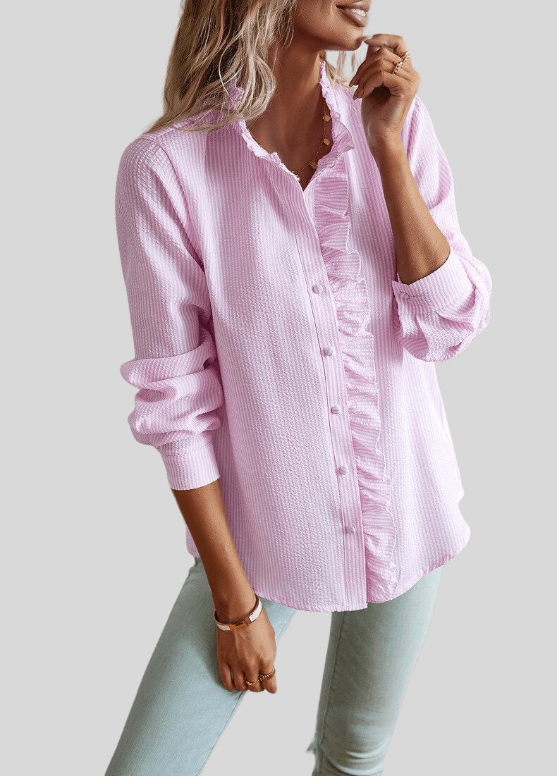 Alina | Blusa elegante con volantes