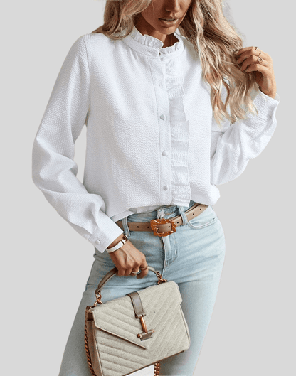 Alina | Blusa elegante con volantes