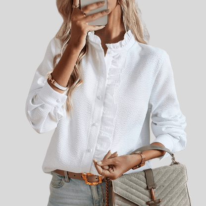 Alina | Blusa elegante con volantes