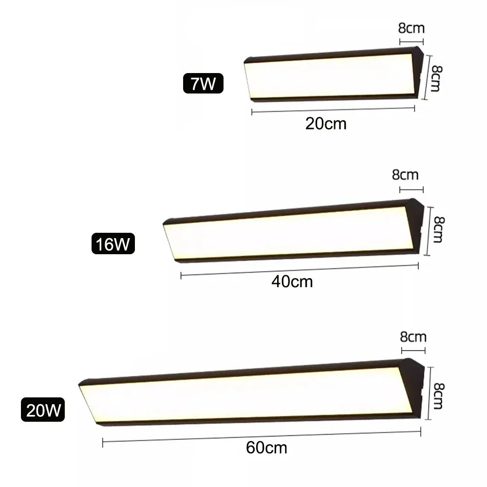 Lámpara de pared exterior LED con estructura de aluminio