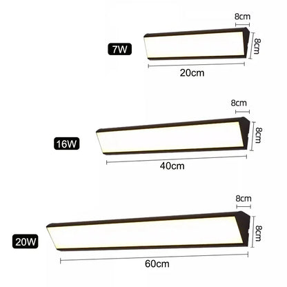 Lámpara de pared exterior LED con estructura de aluminio