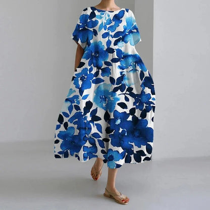 Daisy - Vestido Maxi Suelto Retro de Gran Balanceo