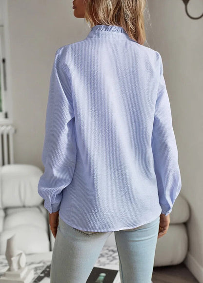 Jacinto | Blusa con Detalle de Volantes Elegante